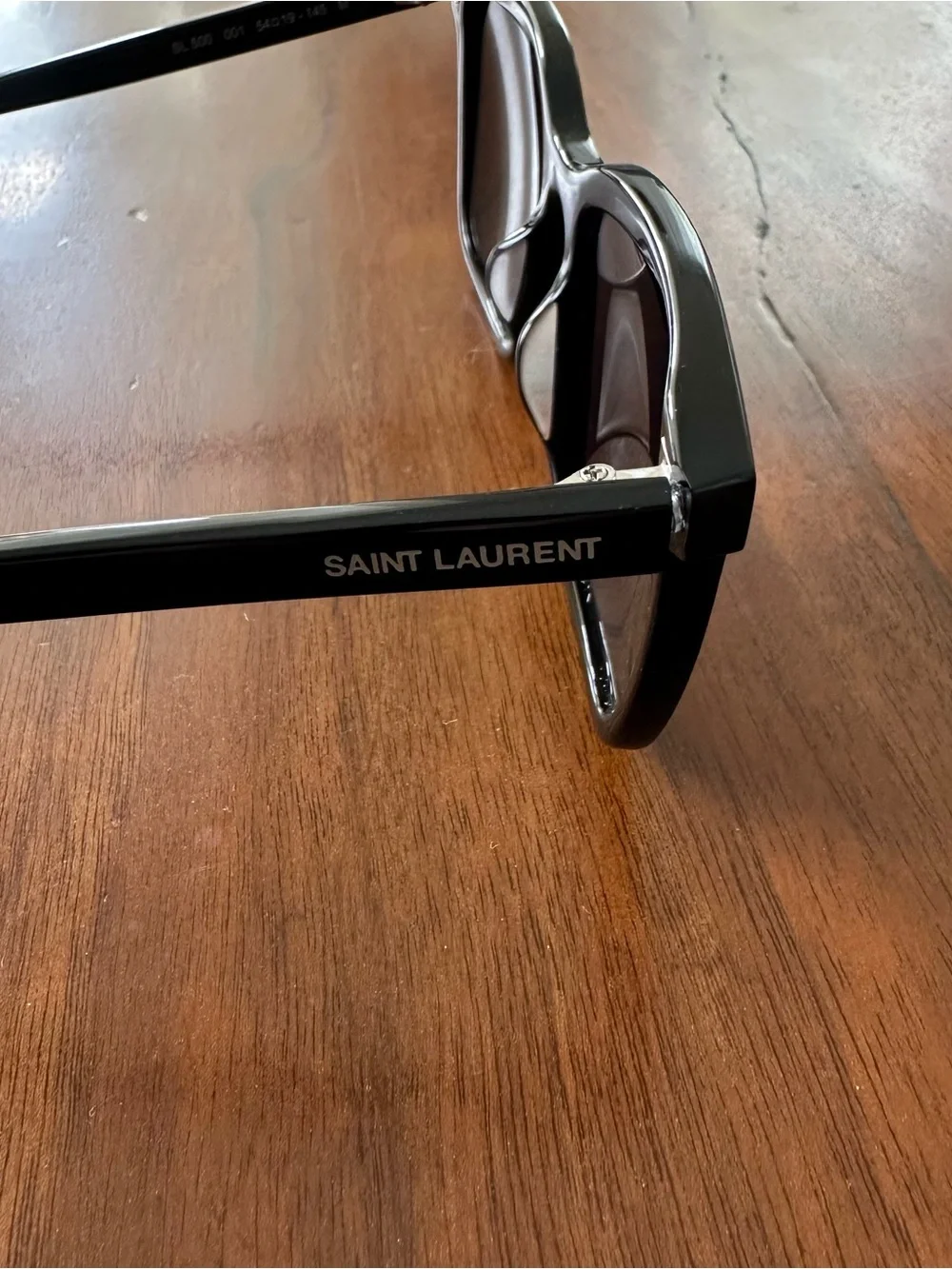 Saint Laurent SL500 001 Black Square Men’s SL 500 Sunglasses 54mm 19 145